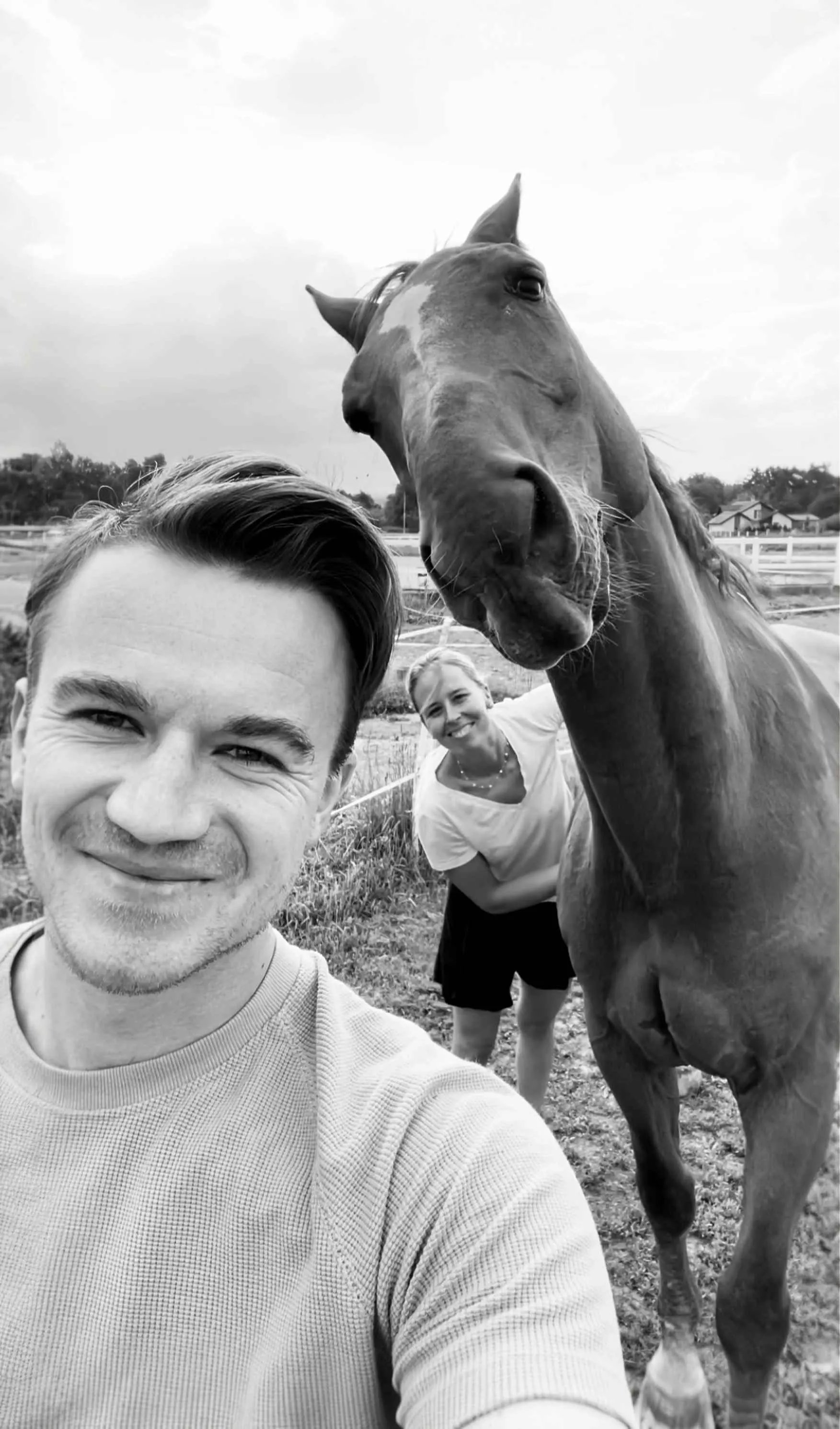 Our story – photo with a horse